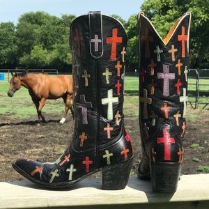 Old Gringo OMG Cross Boots Size 7